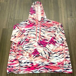 Jones New York Watercolor Hoodie Jersey material Size 2X